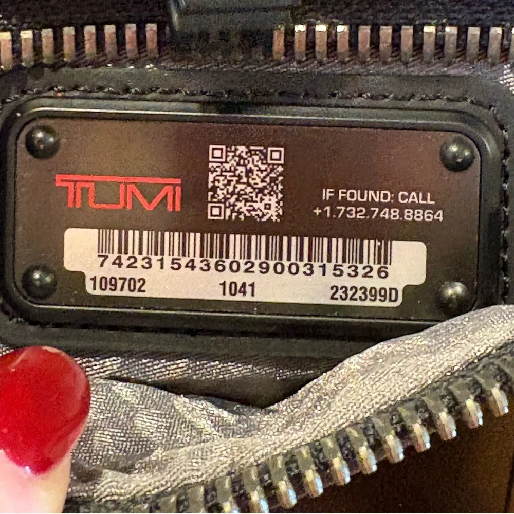 NEW Tumi Kelley Alpha Bravo Black Ballistic Nylon Waist Bag